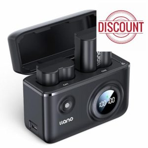 llano 2-Pack NP-W235 2400mAh Batteries and 18W Fast Dual Charger