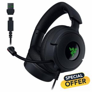 Razer Kraken V4 X - Wired PC Gaming Headset (TriForce 40mm Drivers