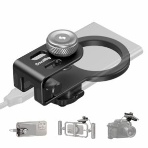 SMALLRIG SSD Holder 2-in-1 SSD Mount Bracket for MagSafe with Cold Shoe Cable Clamp