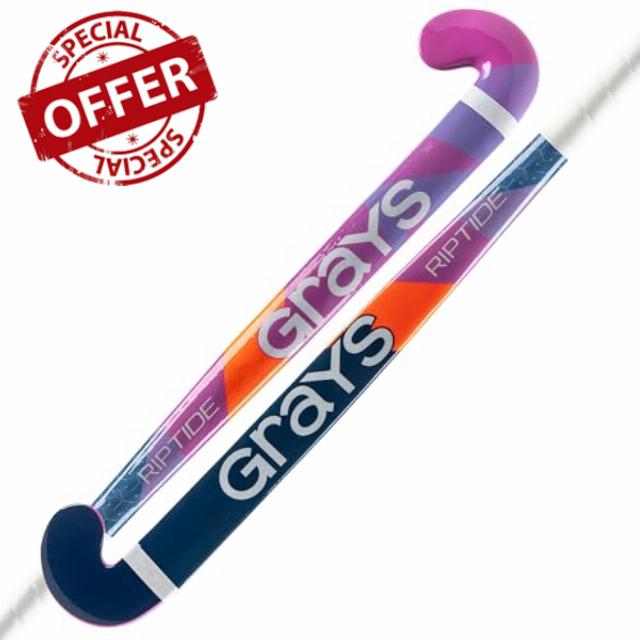 GRAYS Riptide Ultrabow Senior Hockey Stick (Pink/Blue)