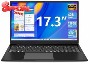 SGIN Laptop 17.3 Inch 4GB RAM 128GB SSD