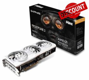 Sapphire 11335-08-50G Pure AMD Radeon RX 7700 XT FrostPunk 2 Edition Gaming Graphics Card