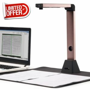 Bamboosang Portable Document Camera & Scanner: High Definition 8MP Document Scanner A3 Size Capture