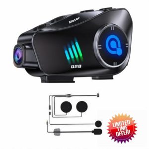 Motorcycle Helmet Headset with HD Camera 1080P Video