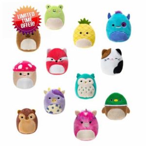 Squishmallows All-Star Squad - 12 Fan Favorites Mini 2in Plush Toy Set