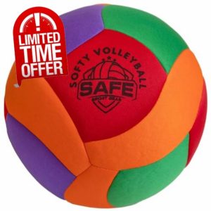 Safe Sport Gear - Softy Volleyball - Super Soft Volleyball Designed for Inside Your House - Perfect Kids Volleyball with a Realistic Feel - Indoor Volleyball for Kids