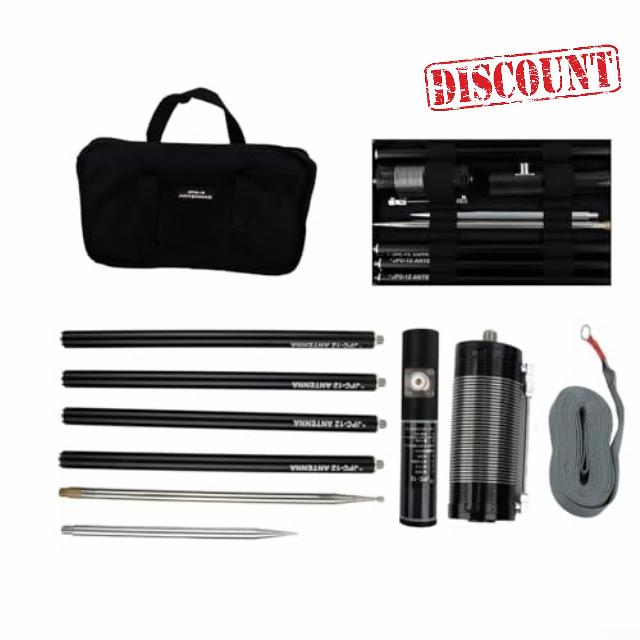 HEBEOT 8-Band HF Portable Right Wave GP Antenna QRP HF Telescopic Antenna Adjustable Frequency Multi-band For Amateur Radio 100W Power