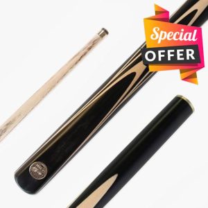 BAIZE MASTER Limited Edition Gold Series 58 Inch ¾ Jointed Professional English Pool Cue 8.5mm with hand-fitted Medium Pro Tip – Polished and finished locally in the UK!
