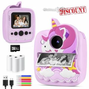 CHRERNA Kids Camera Instant Print