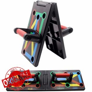 Cretee 12 in 1 foldable Push Up Rack Board Train Gym Fitness System Workout Exercise Stands for Body Training