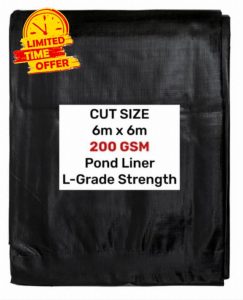 6m x 6m Flexible Pond Liner