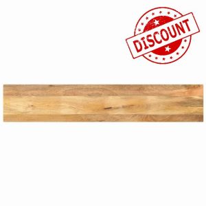 idaXL Table Top Replacement - Dining - Rectangular - Solid Mango Wood - 140x40x3.8 cm - Brown - Rustic Design - Easy to Clean Surface - Perfect for Home or Commercial Use