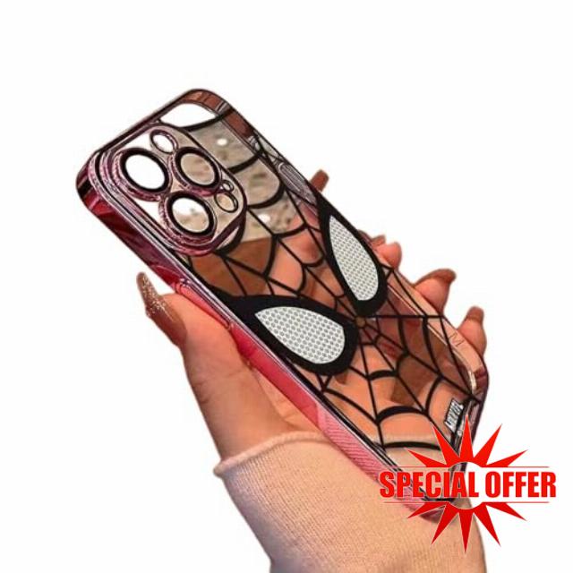 YAAYAGO Spider Man Phone Case Dazzling Cool Spider Man For iPhone15 14 13 12 11 PRO MAX Anti Drop Phone Case-For iPhone 14-pink