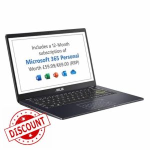 ASUS Vivobook 14 E410KA 14" Full HD Laptop with Microsoft Office 365 (Intel Celeron N4500