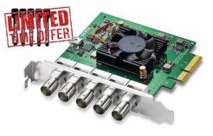 Blackmagic Design DeckLink Duo 2 PCIe Capture and Playback Card | Up to 1080p60 | 4 Channel 3G-SDI | Includes SolidSignal Cable Ties | Authorized Dealer | BDLKDUO2