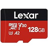 Lexar Micro SD Card Up to 100/30MB/s(R/W), 512G MicroSDXC Memory Card + SD Adapter with A1, C10, ...