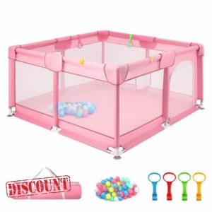 Trintion Baby Playpen for Babies and Toddlers with Mesh Walls