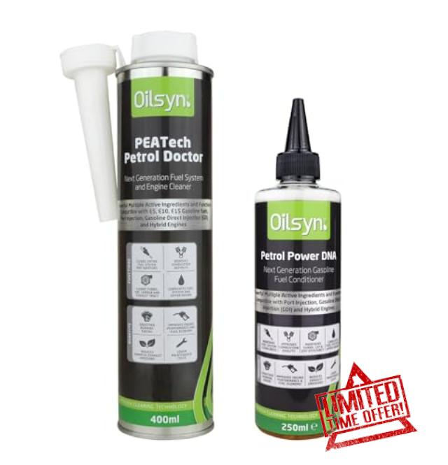 Oilsyn PEATech Petrol Doctor 400ml Advanced Multi Detergent & Petrol Power DNA 250ml