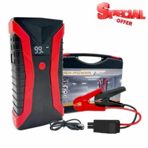 Zanmuk Car Battery Jump Starter - 2500A Jump Starter Power Pack Car Battery Booster Power Bank with LED Flashligh