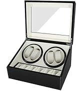 Automatic Watch Winder Box Single: Self Winding Watches Shaker Spinner Wooden Watch Turner Rotato...