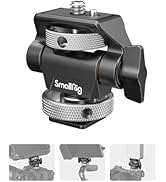 SMALLRIG Shotgun Microphone Holder with Cold Shoe, Microphone Shock Mount with Soft Silicone, Bum...