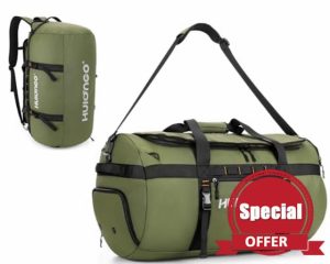 Hulongo Gym Bag Mens Sports Bag Durable 60L Travel Duffle Bag Backpack with Shoe Compartment Waterproof Holdall for Men Wome