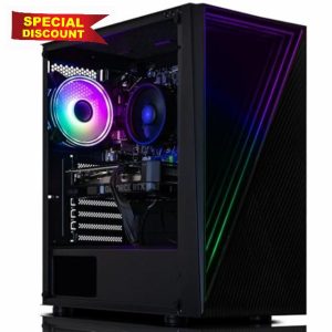 ADMI Gaming PC • Intel Core i5 14400F • Nvidia RTX 4060 8GB GDDR6 • 16GB RAM 3200MHz • 1TB NVME SSD • 550W PSU • Black Infinity RGB Gaming PC Case • Wifi • Windows 11