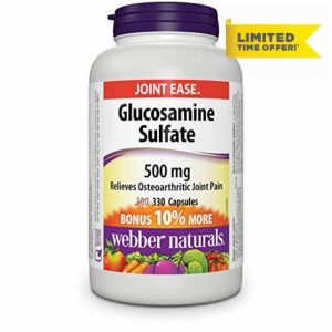 Webber Naturals Glucosamine Sulfate 500 mg 330 Capsules