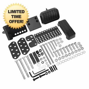 AOWINHIT Gas and Brake Pedal Extenders Kit Universal Anti Slip Accelerator Brake Pedal Extensions for Most Cars