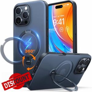 TORRAS 360° Spin Magnetic Stand for iPhone 16 Pro Case