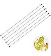 Baisdan 8 Piece Flex Rods, 35 in Worship Flags Bendable Flexible Sticks for Worship and Praise Fl...