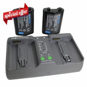 Dot.Foto EN-EL18d Premium 10.8v / 3350mAh Battery (2-pack) & Dual Sequential Charger (MH-26 type) for Nikon D4