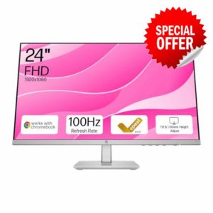 HP Series 5 23.8" FHD Height Adjust Monitor (524sh)-100Hz Refresh Rate