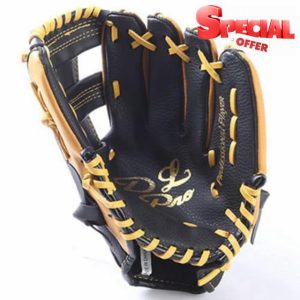 HiCOZZIE 1 Piece Double Layer Softball Glove Made of Cowhide Leather
