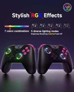 Bluetooth Game Gamepad Controller with RGB Lights
