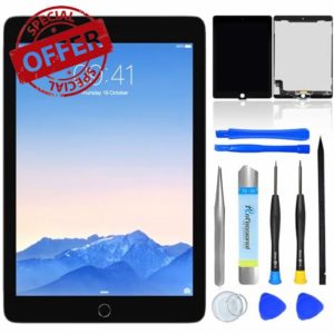 NB+ Touch Screen LCD Replacement For iPad Air 2 A1566 A1567 9.7 Inch 2014 LCD Display Unit Digitizer Front Glass Panel Black with Tools
