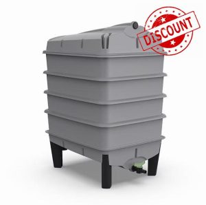 Tiger Wormery - Complete Worm Composter Kit - INCLUDING Worms Voucher to Redeem 250g Composting Worms - Designed and Made in the UK (4 Tray