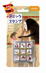 mussor Beverly Studio Ghibli Mini Stamps Set 9 Stamps Anime Stationary with Acrylic Case