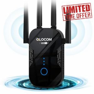 2025 Newest WiFi Extender Booster Blazing-Fast 1200Mbps WiFi Booster Range Extender Dual Band 5GHz & 2.4GHz Wireless Signal Booster/Hotspot with 2800 Sq.Ft Wider Coverage