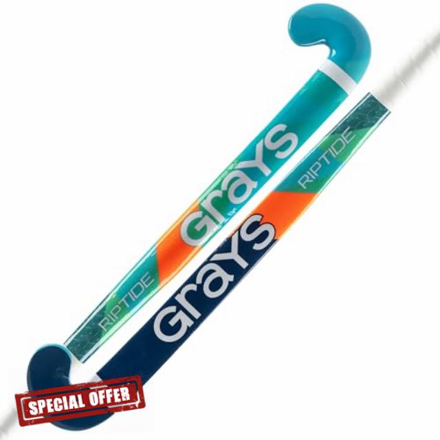 GRAYS Riptide Ultrabow Junior Hockey Stick (Blue/Green