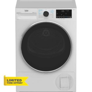 Beko B5T49231RW 9kg Heat Pump Tumble Dryer with IronFinish - White