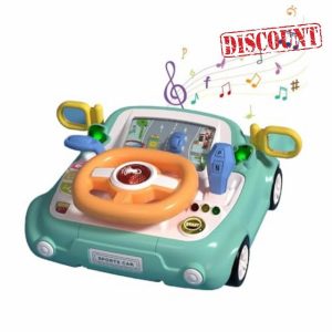 Simulation Steering Wheel Toy - Learning Driving Toy Steering Wheel Pretend Play | Educational Multifunctional Simulation Car Driving Toy For Kids Boys