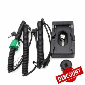 HangTon NP-F970 550 Battery Adapter Plate to BMPCC 4K 6K Pro BMCC 6K 12V DC Power Cable for Sony Blackmagic Pocket Cinema Camera