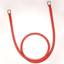 Red and black battery cables
