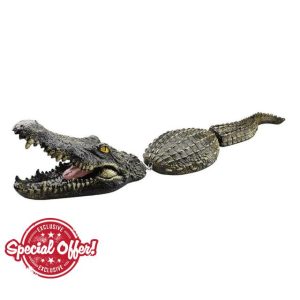 Resin Crocodile Head Courtyard Pond Floating Animal Ornaments Crocodile Model Decoration Outdoor Pool O0P8 Simulatio