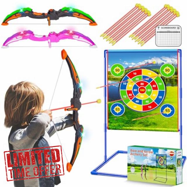 VATOS 2 Pack Bow and Arrow Toy
