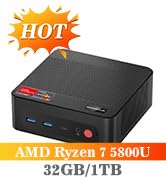BOSGAME M1 Mini Gaming PC, AMD Ryzen 7 7840HS (up to 5.1GHz) 32GB DDR5 1TB PCIe4.0 SSD Mini Compu...