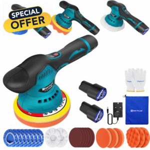 Cordless Car Buffer Polisher Machine Car Buffers and Polishers Kit Cordless Polisher with 2 Batteries