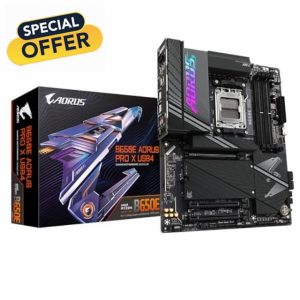 GIGABYTE B650E AORUS PRO X USB4 Motherboard - Supports AMD AM5 CPUs