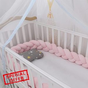 Braided Pillows Knotted Cot Bumper Soft Comfortable